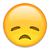 disappointed/depressed emoji