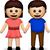 boy and girl holding hands emoji