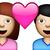 boy and girl in love emoji