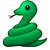 green snake with tongue out emoji