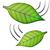 two leaves in the wind emoji