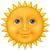 sun with smile face emoji