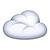 single cloud emoji