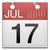 calendar with july 17th emoji