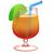 tropical drink with straw emoji