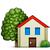 house with tree emoji