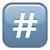 number/pound sign/hashtag emoji