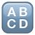 capital letters a, b, c, and d emoji